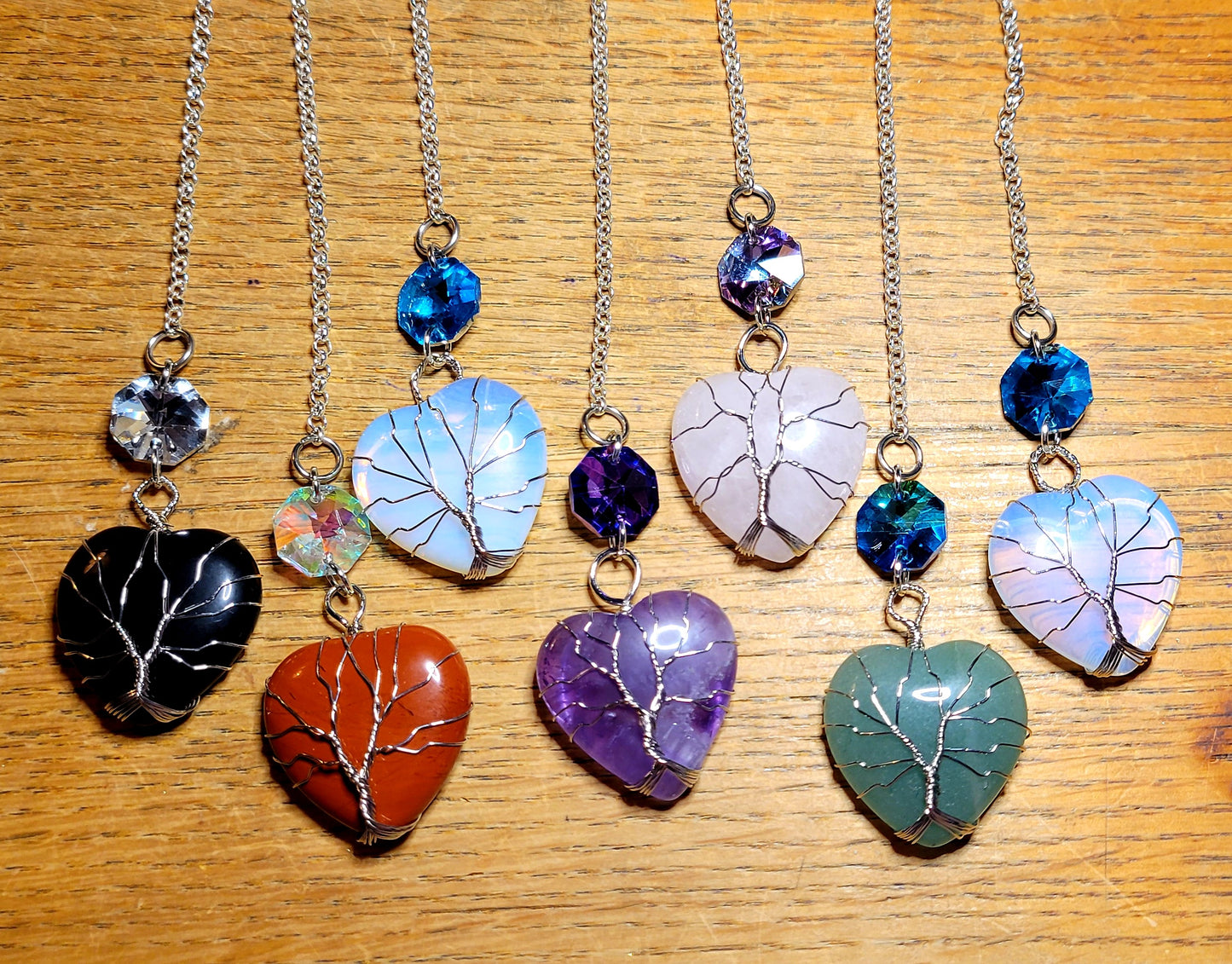 Amethyst Heart Car Charm
