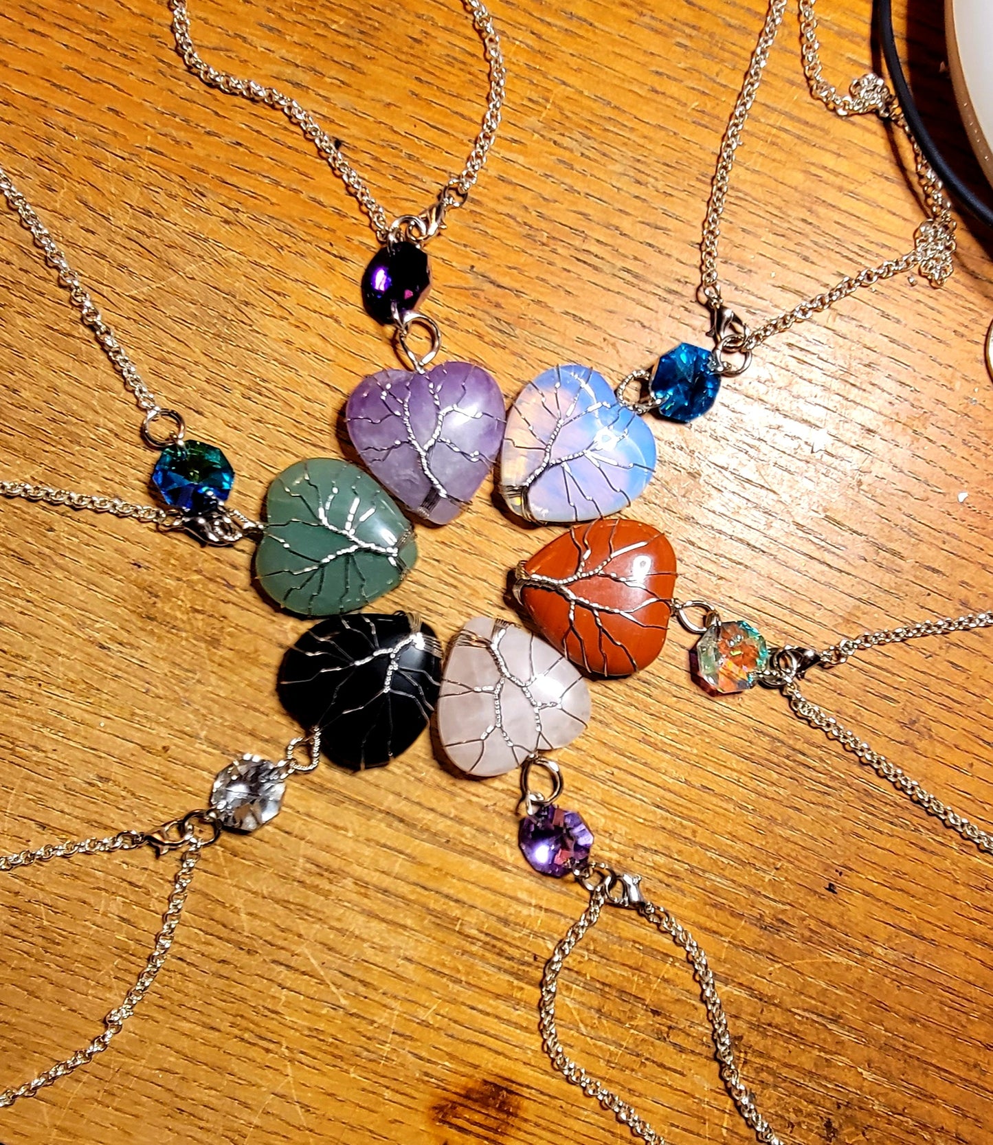 Amethyst Heart Car Charm