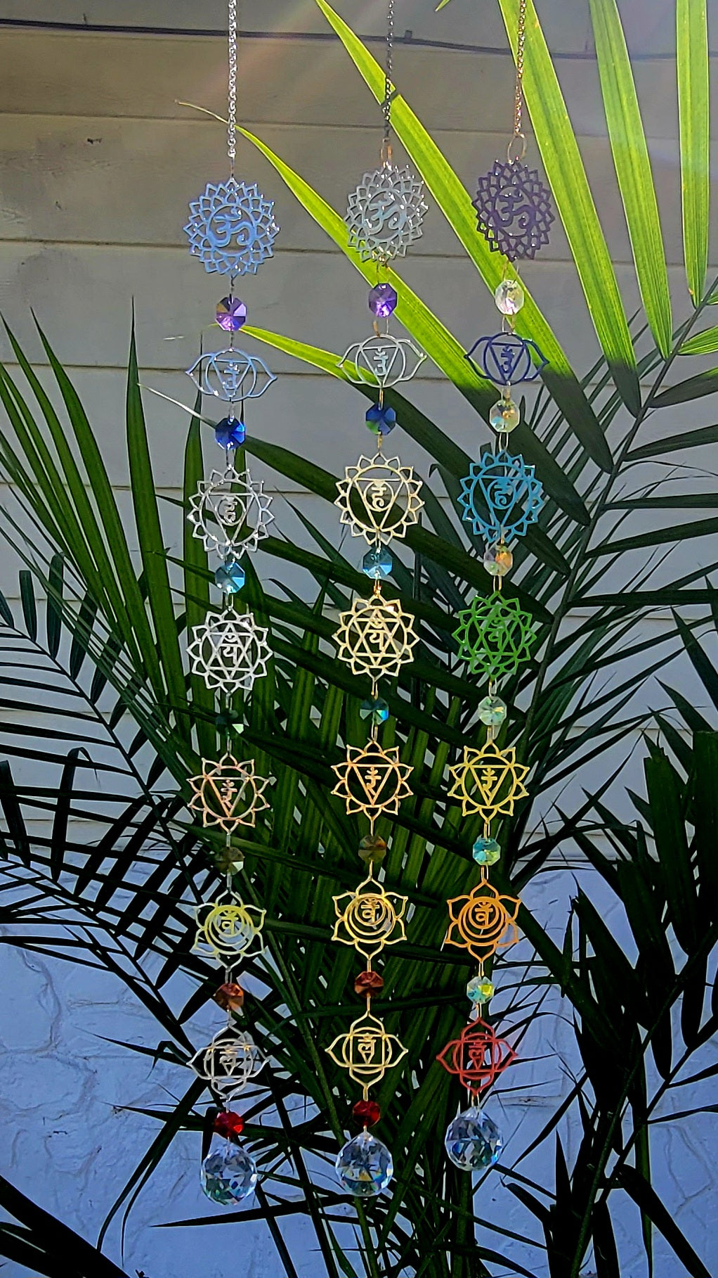 7 Chakra Symbol Suncatcher