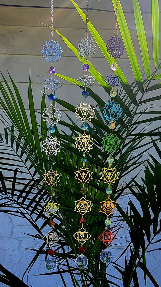 7 Chakra Symbol Suncatcher