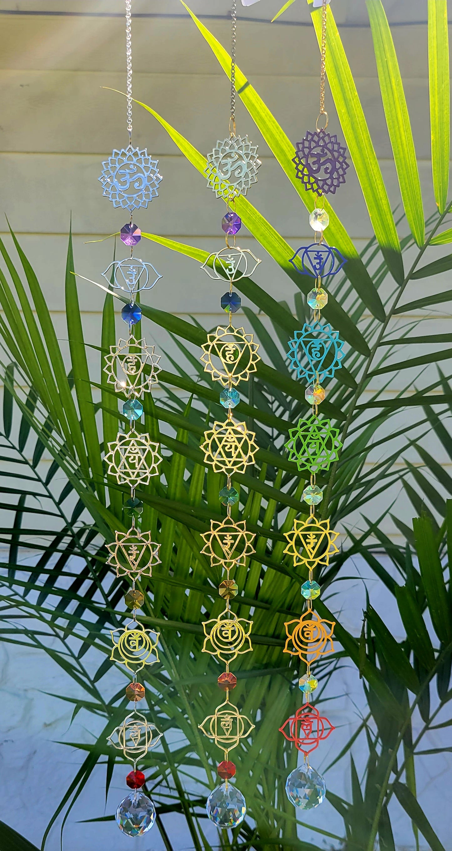 7 Chakra Symbol Suncatcher