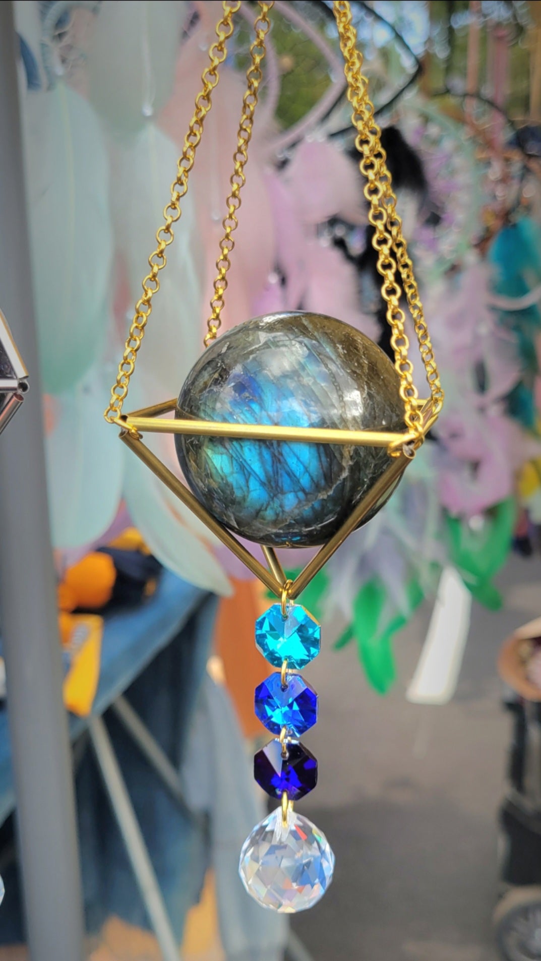 Labradorite Sphere Suncatcher